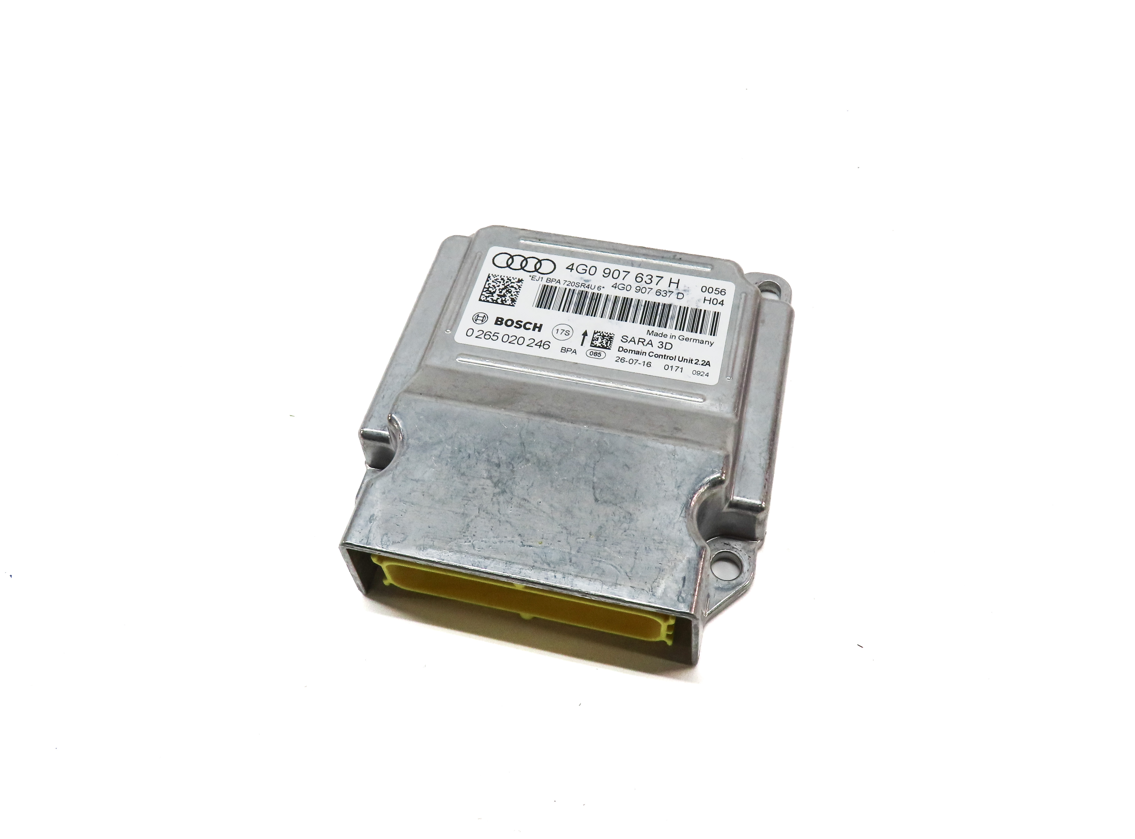 2017 AUDI A6 (C7 4G) YAW TURN RATE ACCELERATION SPEED SENSOR — exact item pictured